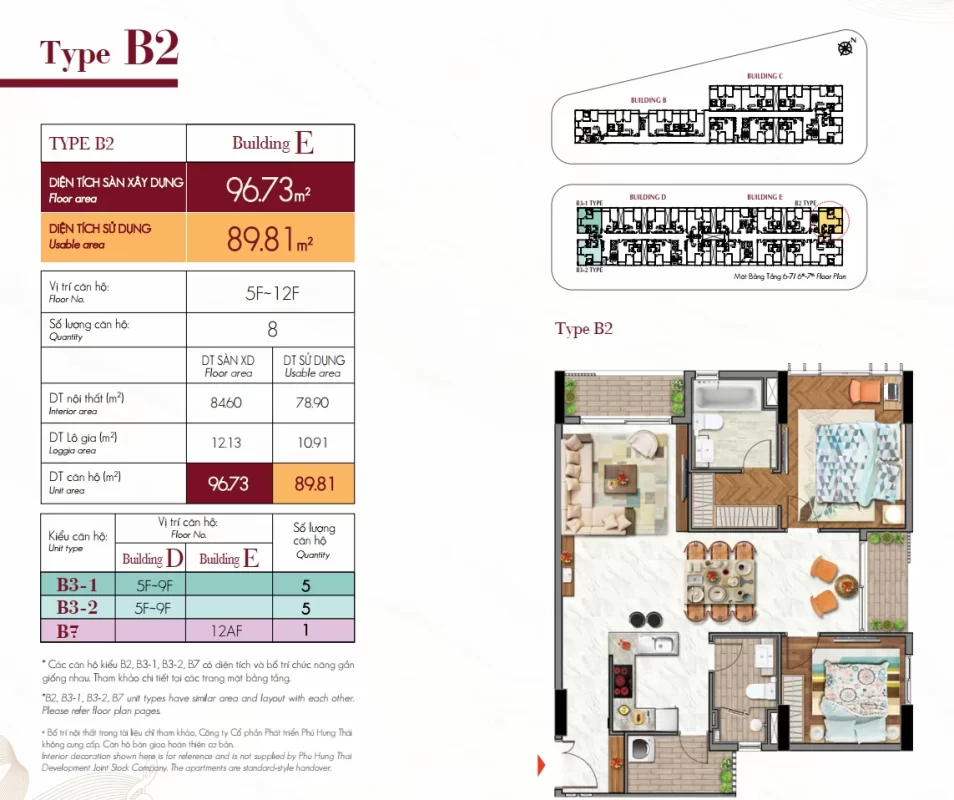 2 phòng ngủ midtown m6