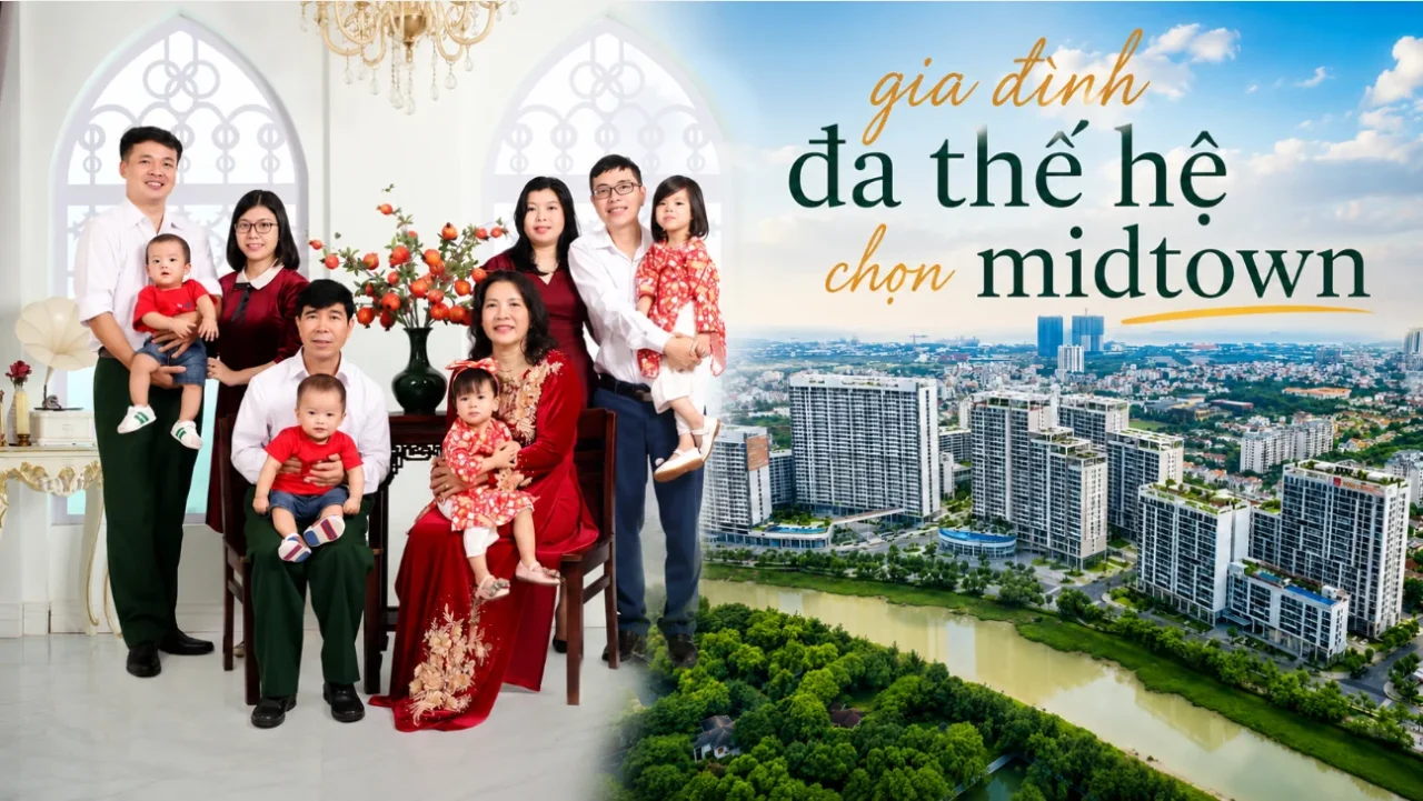 Gia đình đa thế hẹ chọn Midtown an cư