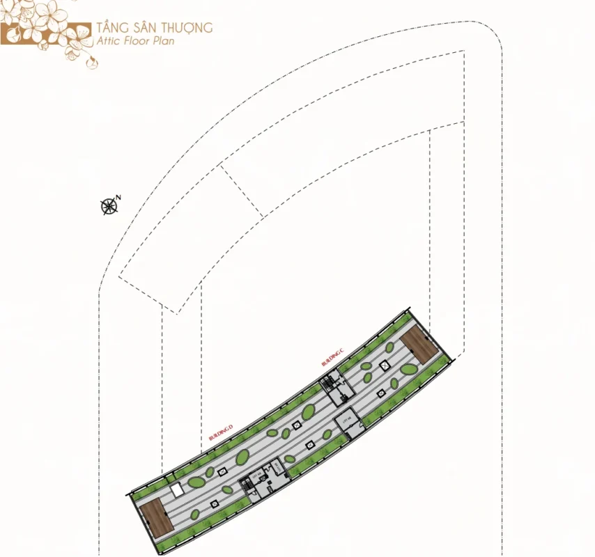 Mặt bằng tầng thượng