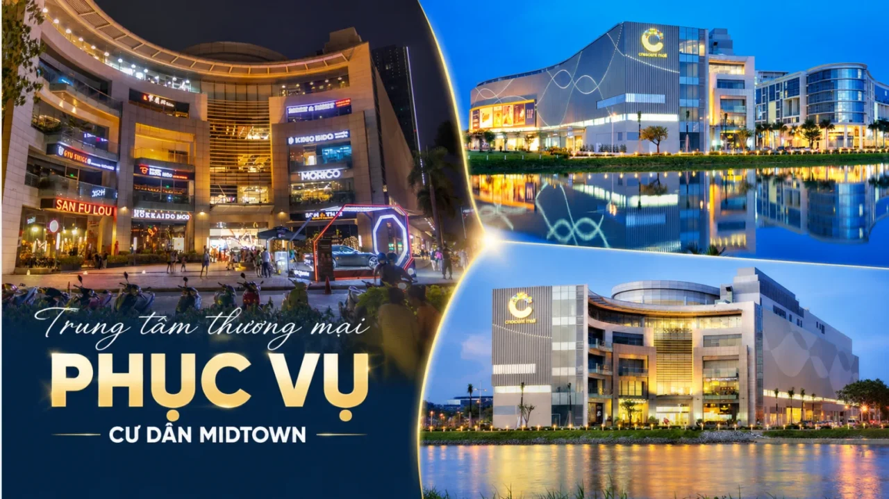 Hệ thống trung tâm thương mại phục vụ cư dân Midtown