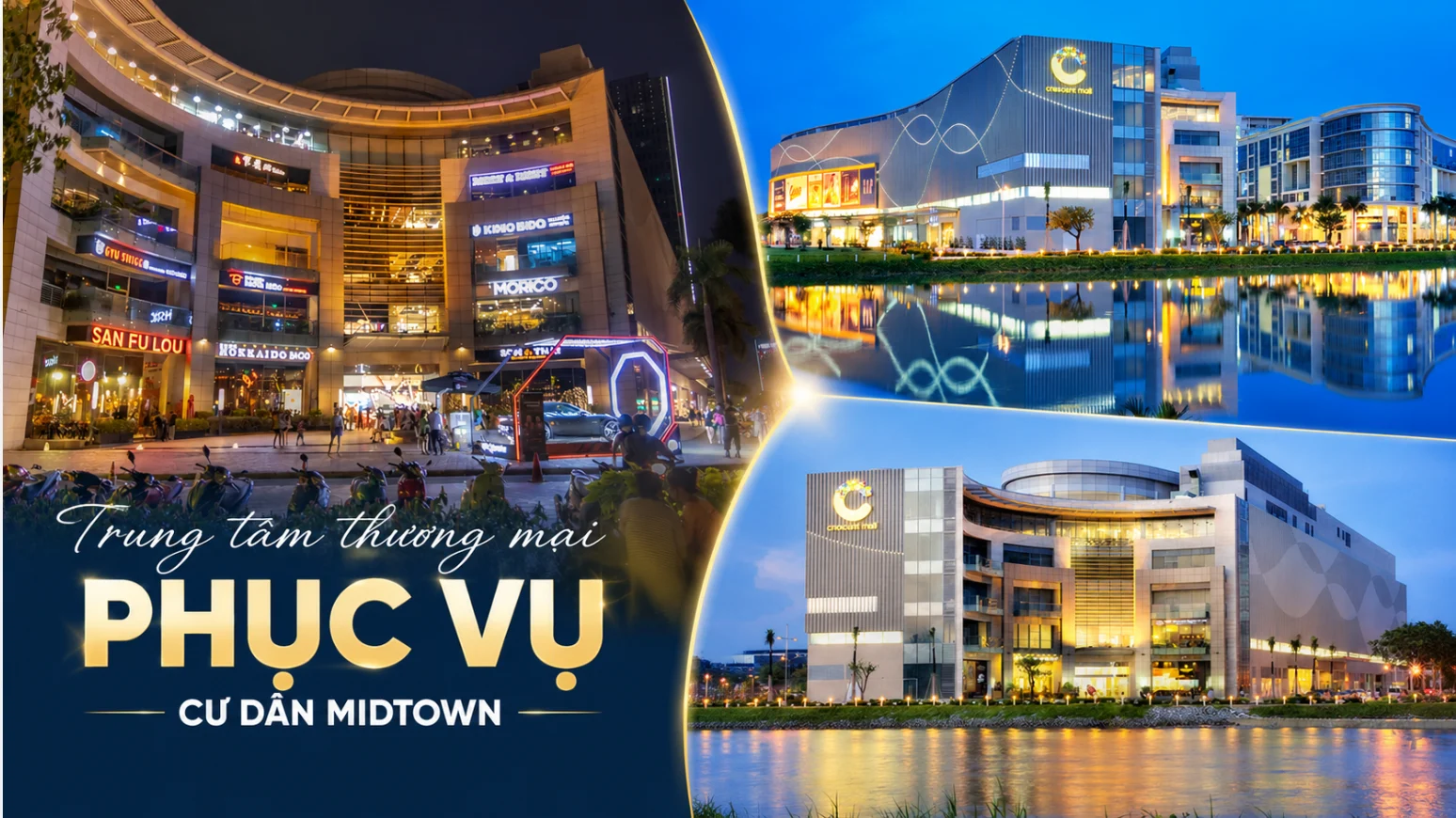 Hệ thống trung tâm thương mại phục vụ cư dân Midtown