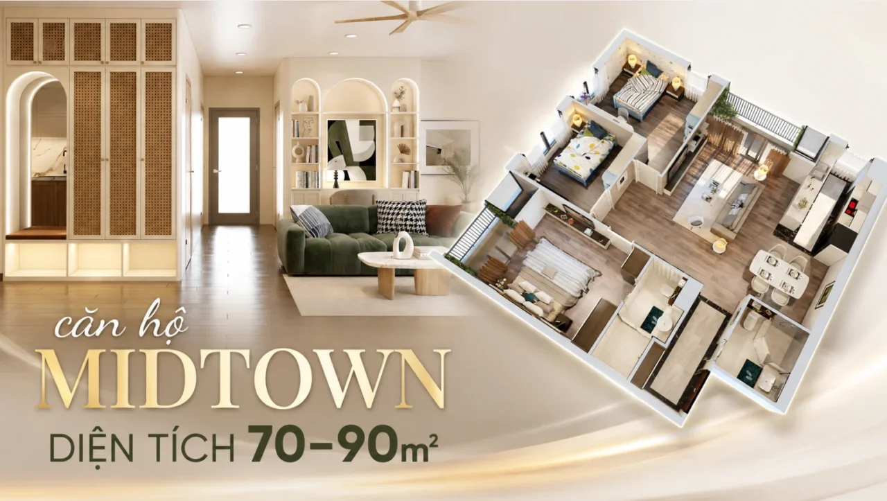 Bí quyết tối ưu công năng căn hộ Midtown diện tích 70–90m² 8 Căn hộ Midtown