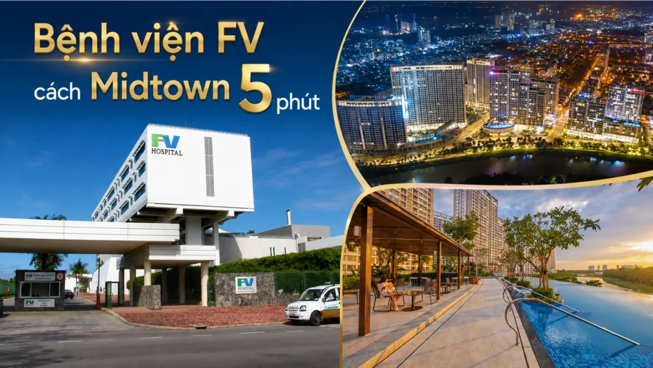 Bệnh viện Pháp Việt cách dự án căn hộ Midtown 5 phút