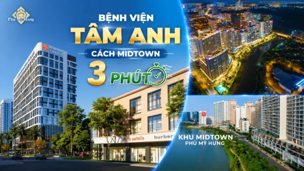 Tâm Anh đang xây dựng 2 bệnh viện mới liền kề với căn hộ Midtown